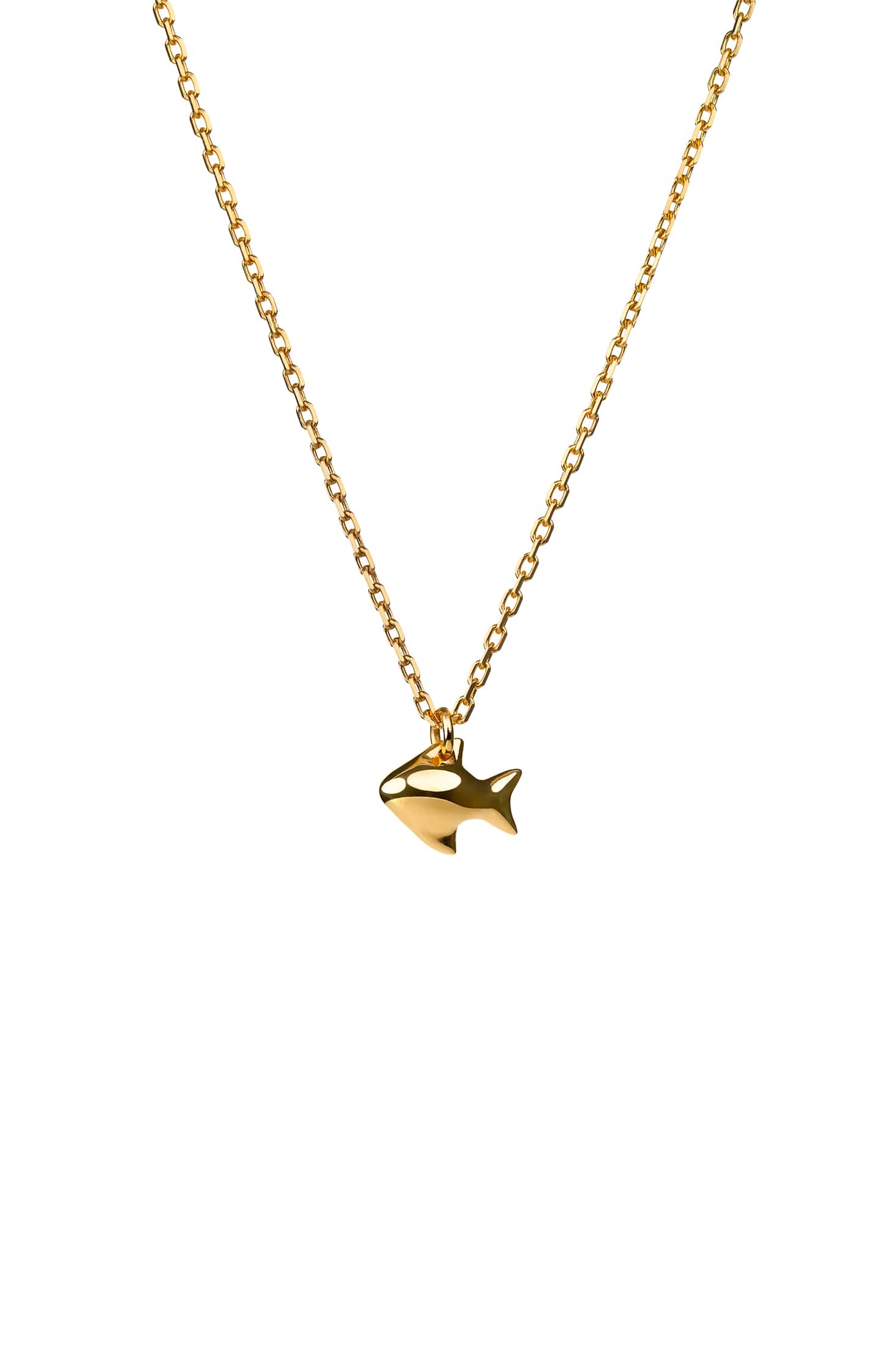 Exclusive Necklaces Fish Pendant, yellow gold from Guzema