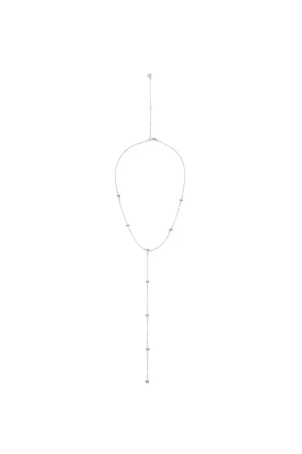 Custom Necklaces Orbs Transformer Necklace, white gold for a luxurious style