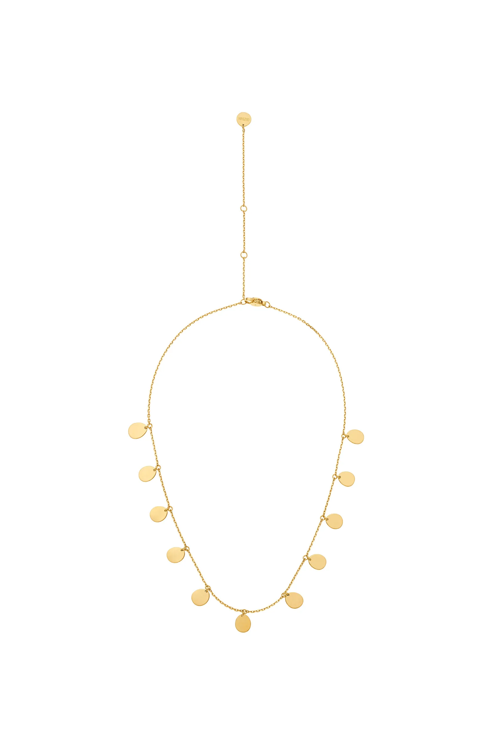 Custom Necklaces Multi Flats Necklace, yellow gold for a luxurious style