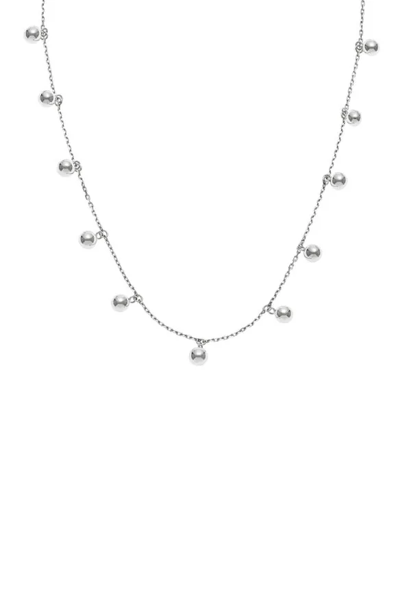 Necklaces Multi Orbs Necklace, white gold with fast delivery from Guzema