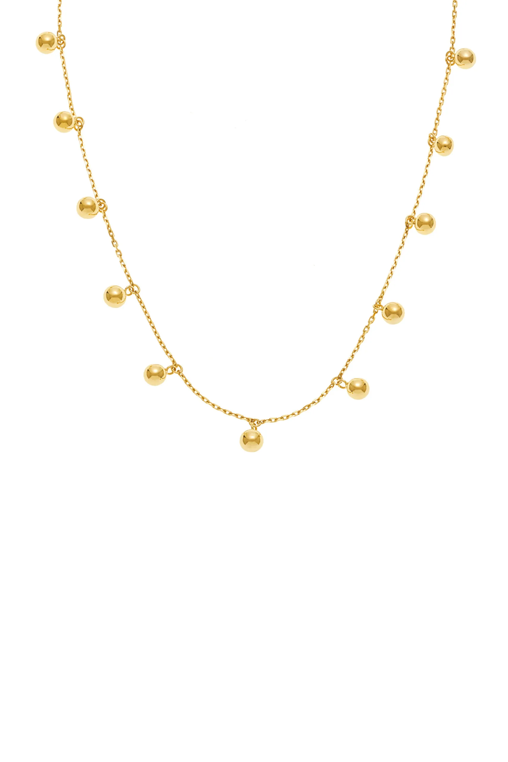 Necklaces Multi Orbs Necklace, yellow gold with fast delivery from Guzema