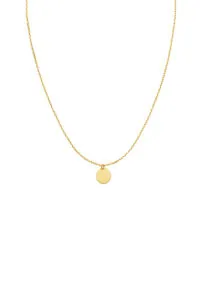 Custom Necklaces Mono Flat Necklace, yellow gold for a luxurious style