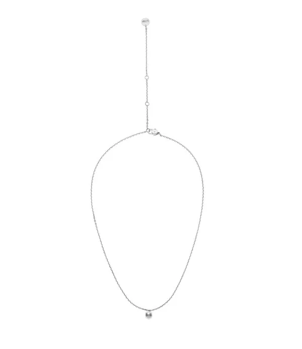 Custom Necklaces Mono Orb Necklace, white gold for a luxurious style