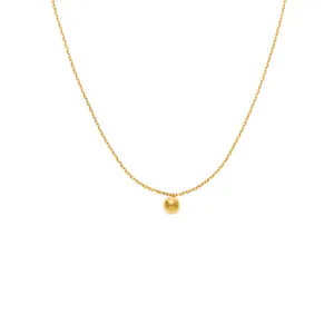 Mono Orb Necklace, yellow gold