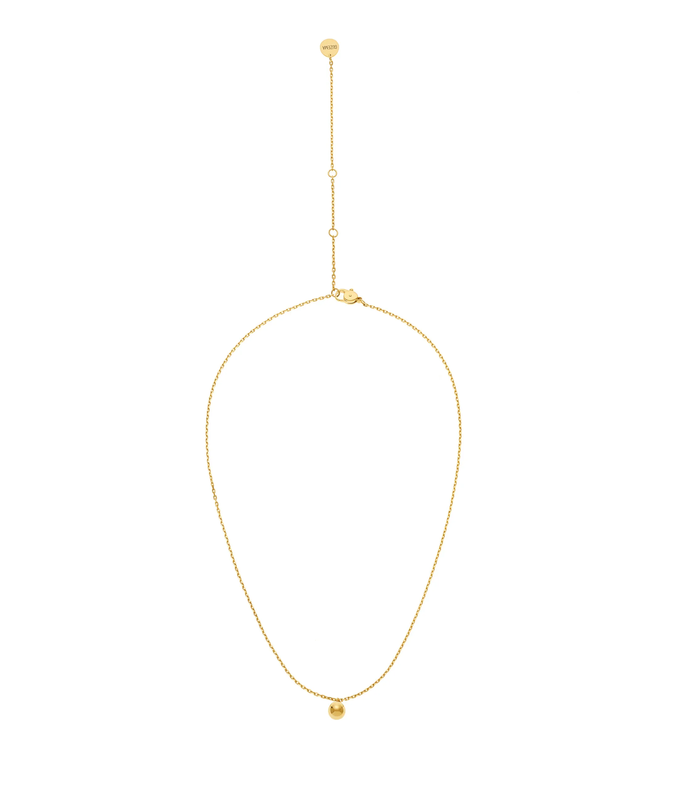 Exclusive Necklaces Mono Orb Necklace, yellow gold from Guzema