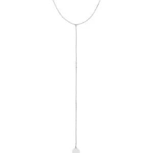 Mono Flat Necklace, white gold