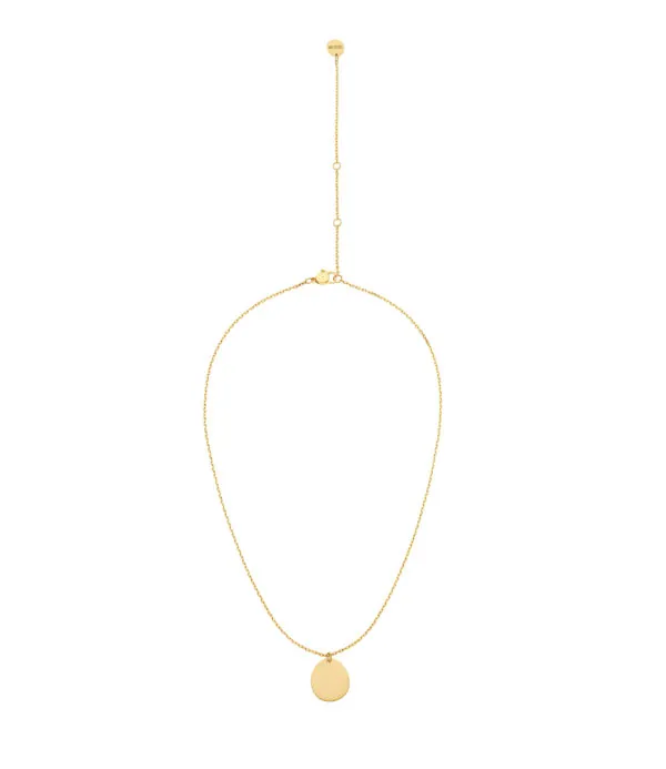 Necklaces Bold Mono Flat Necklace, yellow gold with fast delivery from Guzema