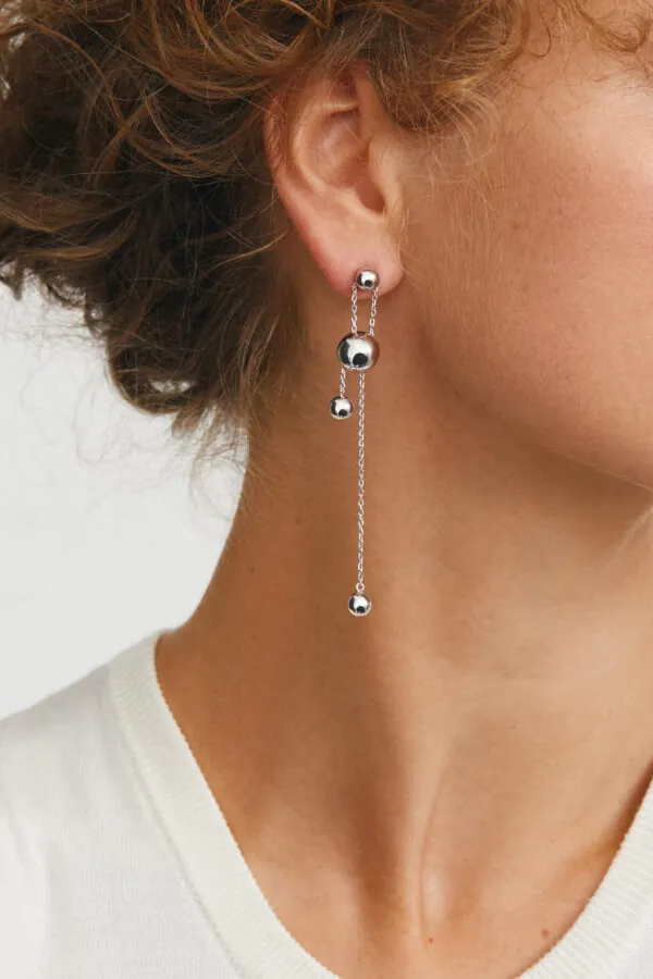 Earrings Multi Orbs Earrings, white gold for stylish and elegant looks