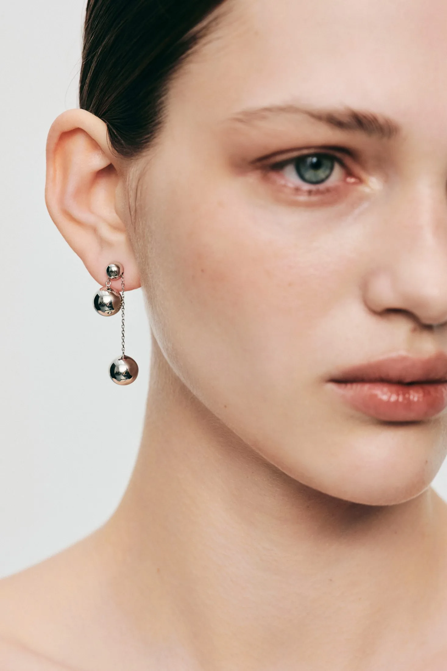 Earrings Orbs Transformer Earrings, white gold for a unique and sophisticated look