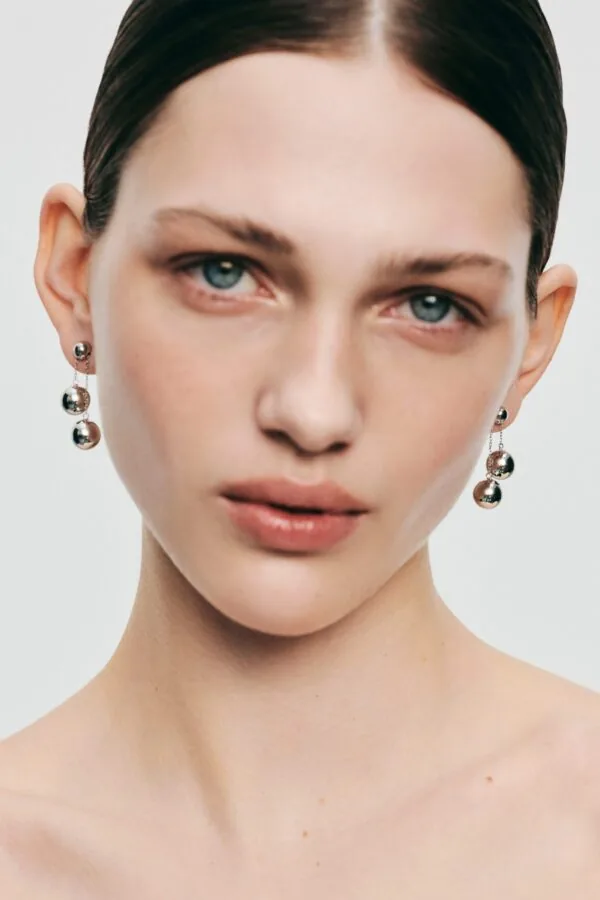 Earrings Orbs Transformer Earrings, white gold for stylish and elegant looks