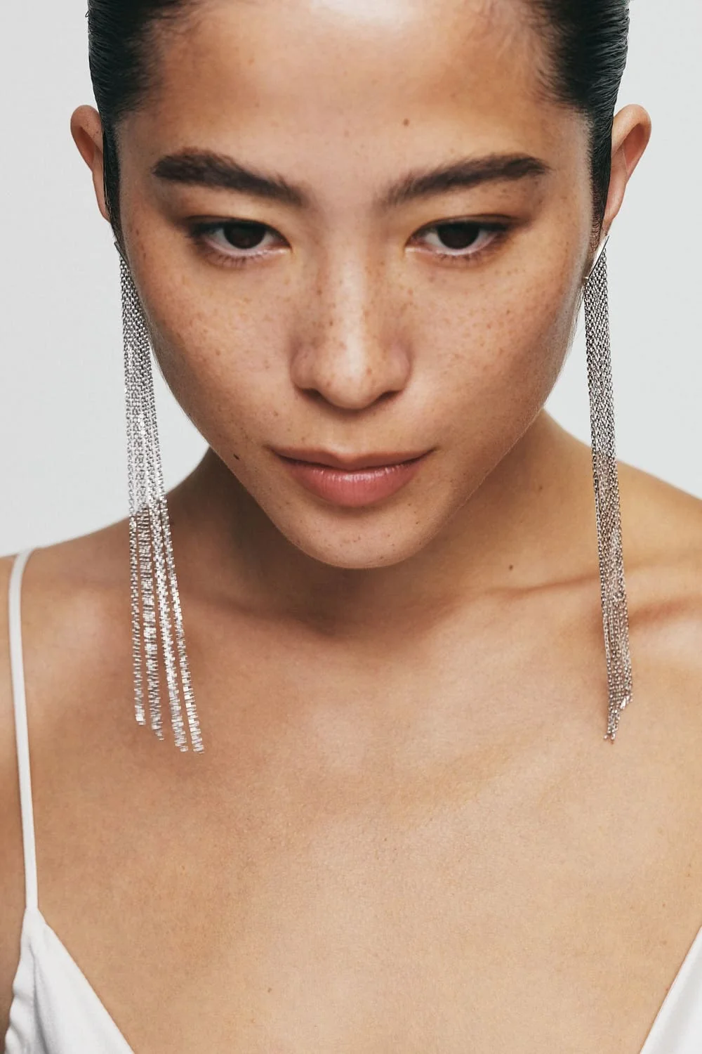 Earrings Chainfall Earrings, white gold for a unique and sophisticated look