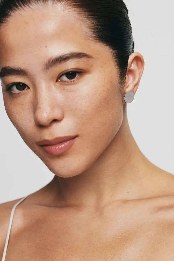 Earrings Mini I love you Earrings, white gold with timeless design by Guzema