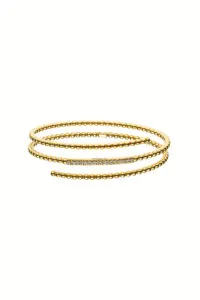 Bracelets Triple Spiral Bracelet, diamonds, yellow gold with high-end craftsmanship from Guzema