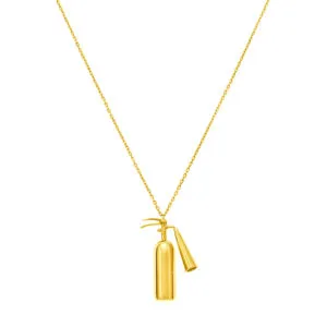 Mini Extinguisher Pendant, yellow gold
