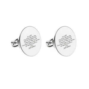 Mini I love you Earrings, white gold
