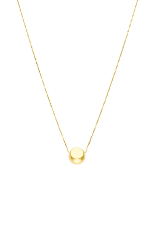 Necklaces Semi-Orb Necklace, yellow gold with fast delivery from Guzema