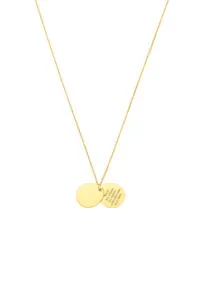 Exclusive Necklaces Custom Duo Flat Necklace, yellow gold from Guzema