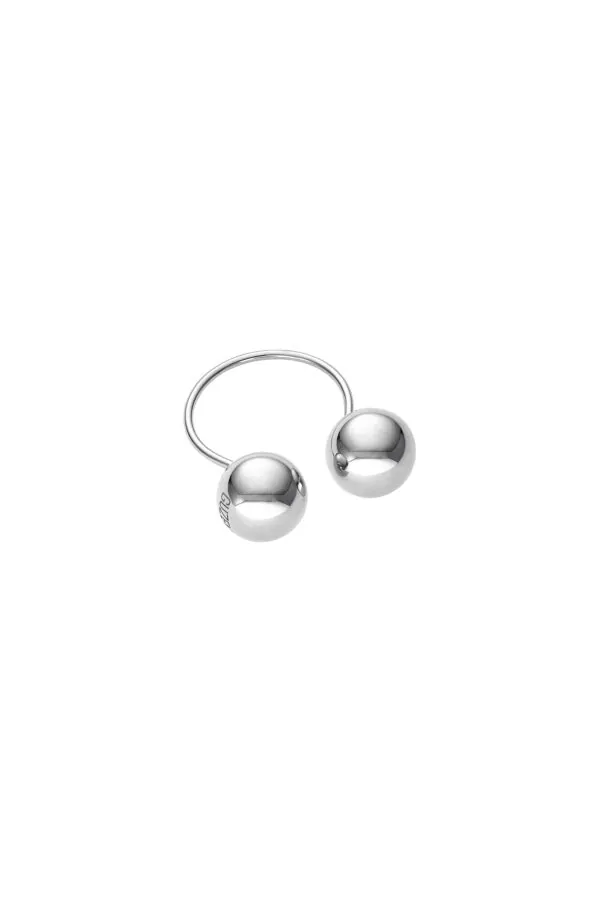 Rings Bold Duo Orb Ring, white gold available online with expert craftsmanship
