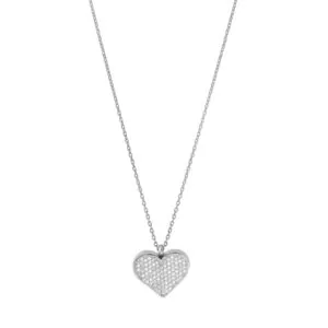 Heart Locket, diamonds, white gold