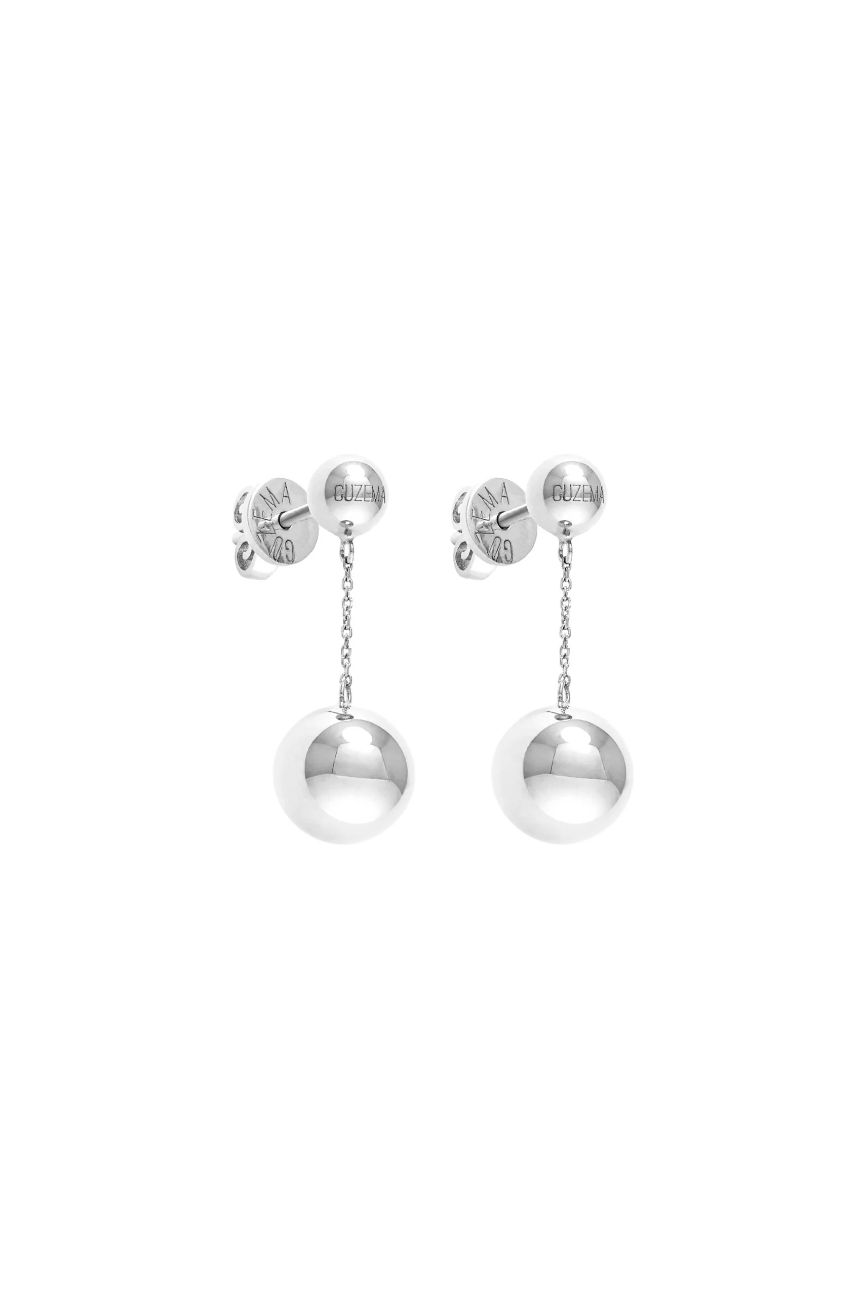 Earrings Orb Earrings, white gold for a unique and sophisticated look