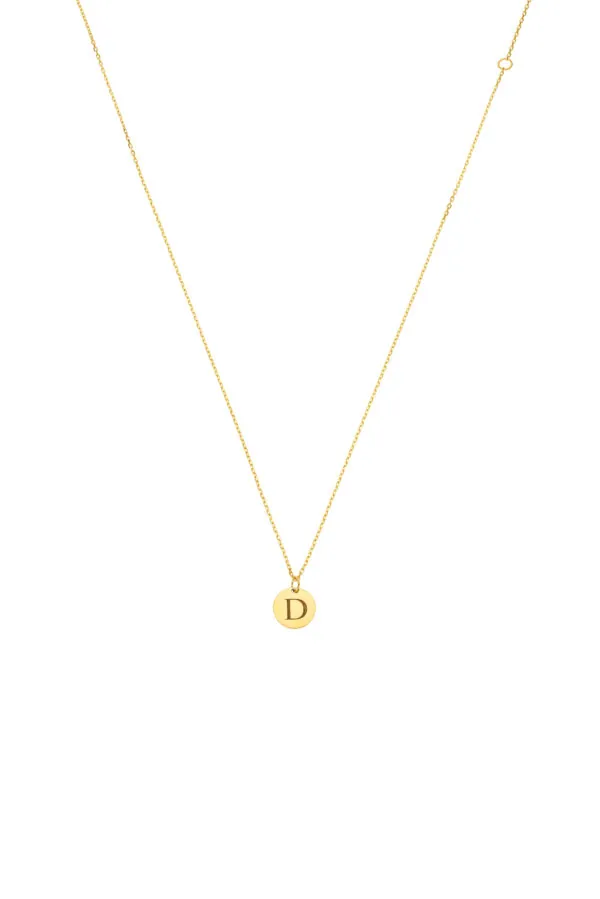 Exclusive Necklaces Necklace with Initial, yellow gold from Guzema