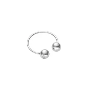 Duo Orb Ring, white gold