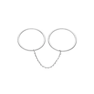 Duo Band Ring, white gold