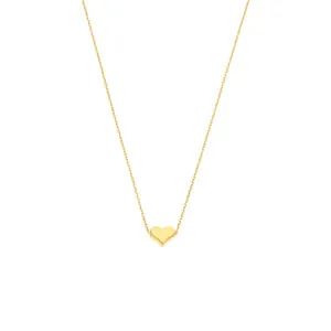 Heart Necklace, yellow gold