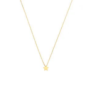 Star Necklace, yellow gold