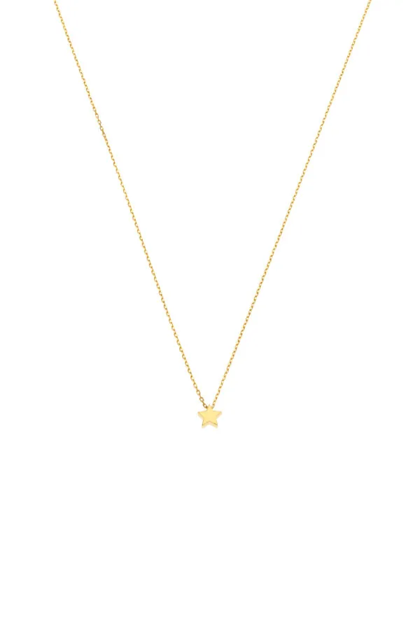 Necklaces Star Necklace, yellow gold with fast delivery from Guzema