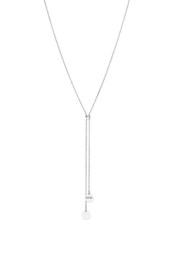 Exclusive Necklaces Flats Tie Necklace, white gold from Guzema