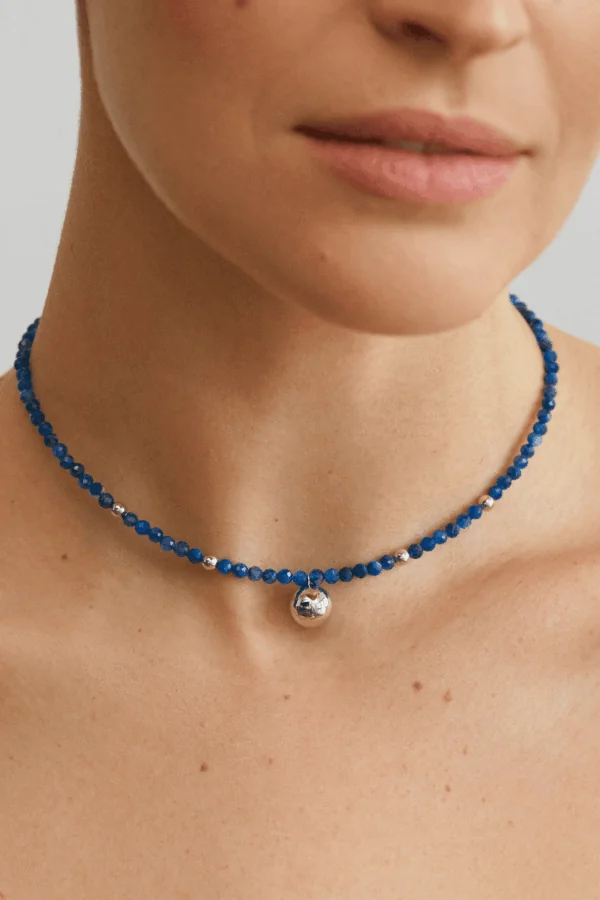 Necklaces Orb Accent Gems Necklace, white gold with fast delivery from Guzema