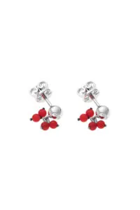 Earrings Corals Earrings, white gold for stylish and elegant looks
