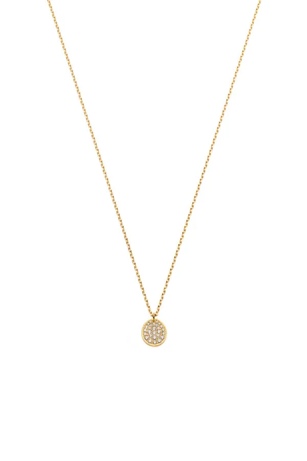 Exclusive Necklaces Mono Flat Necklace, diamonds, yellow gold from Guzema