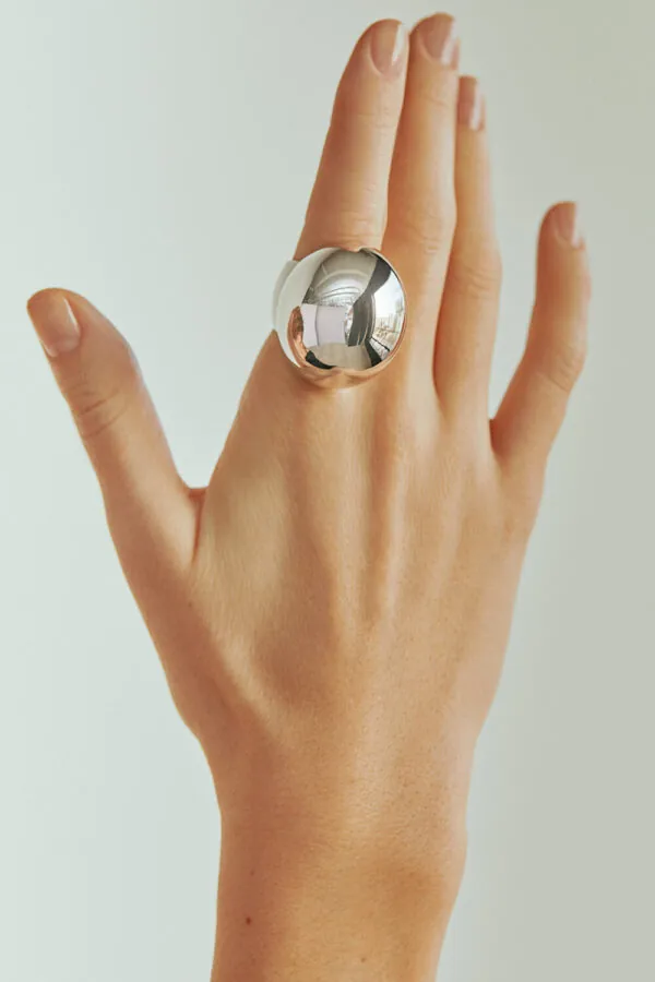 Rings Bold Orb Ring, white gold available online with expert craftsmanship