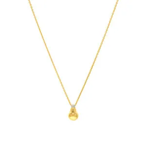 Bright Idea Pendant, yellow gold