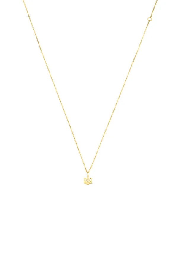 Custom Necklaces Trident Necklace, yellow gold for a luxurious style