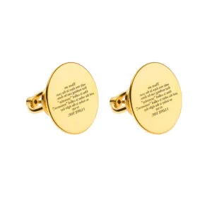 Mini I love you Earrings, yellow gold