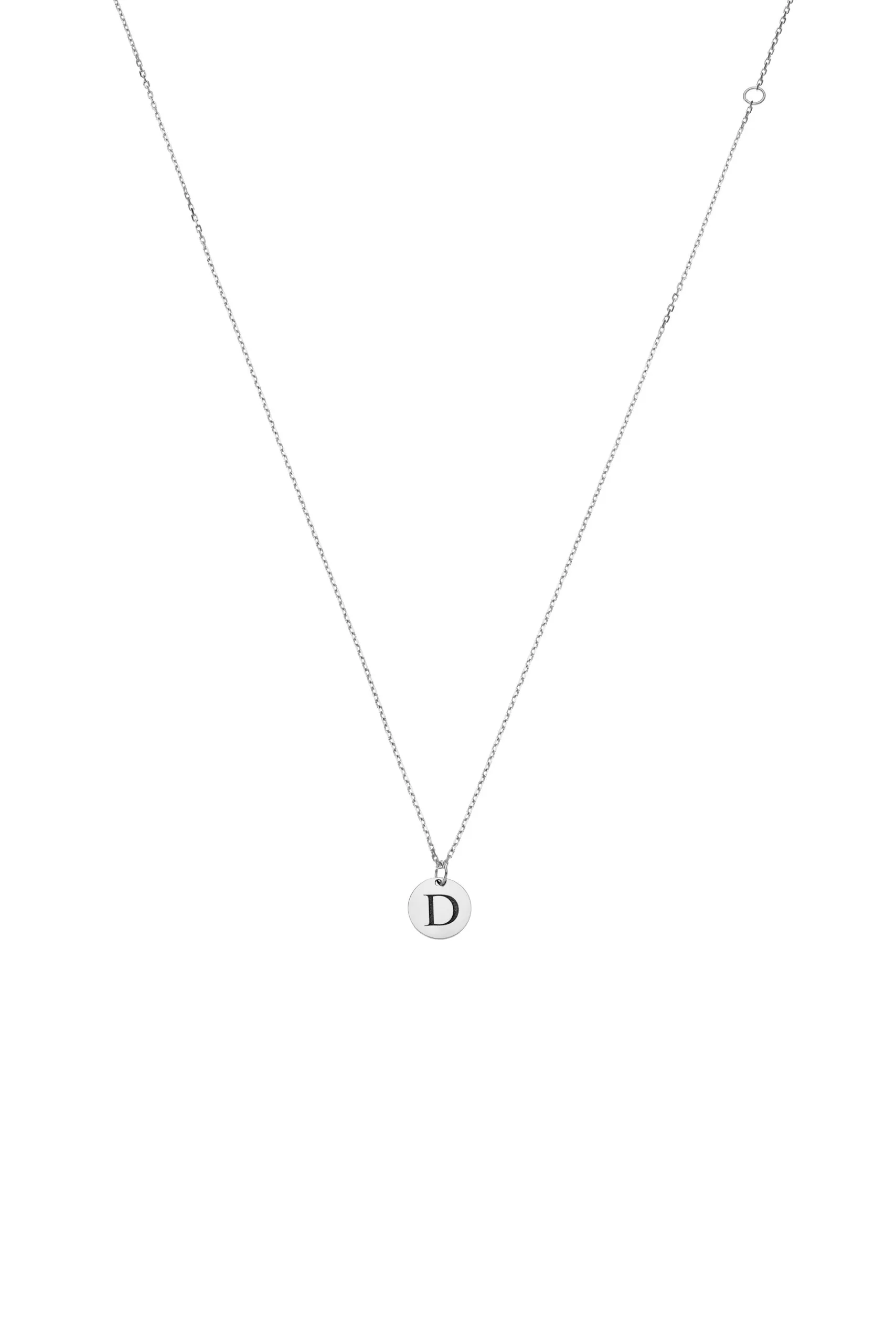 Custom Necklaces Necklace with Initial, white gold for a luxurious style