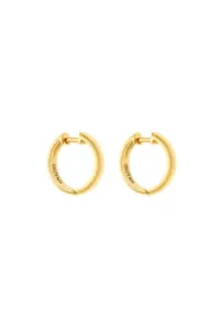Earrings Bold Hug Hoops, yellow gold with timeless design by Guzema