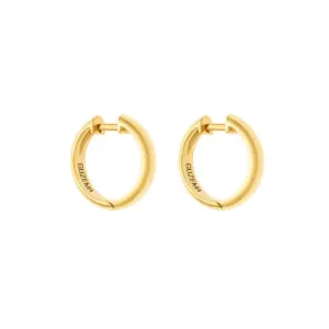 Bold Hug Hoops, yellow gold