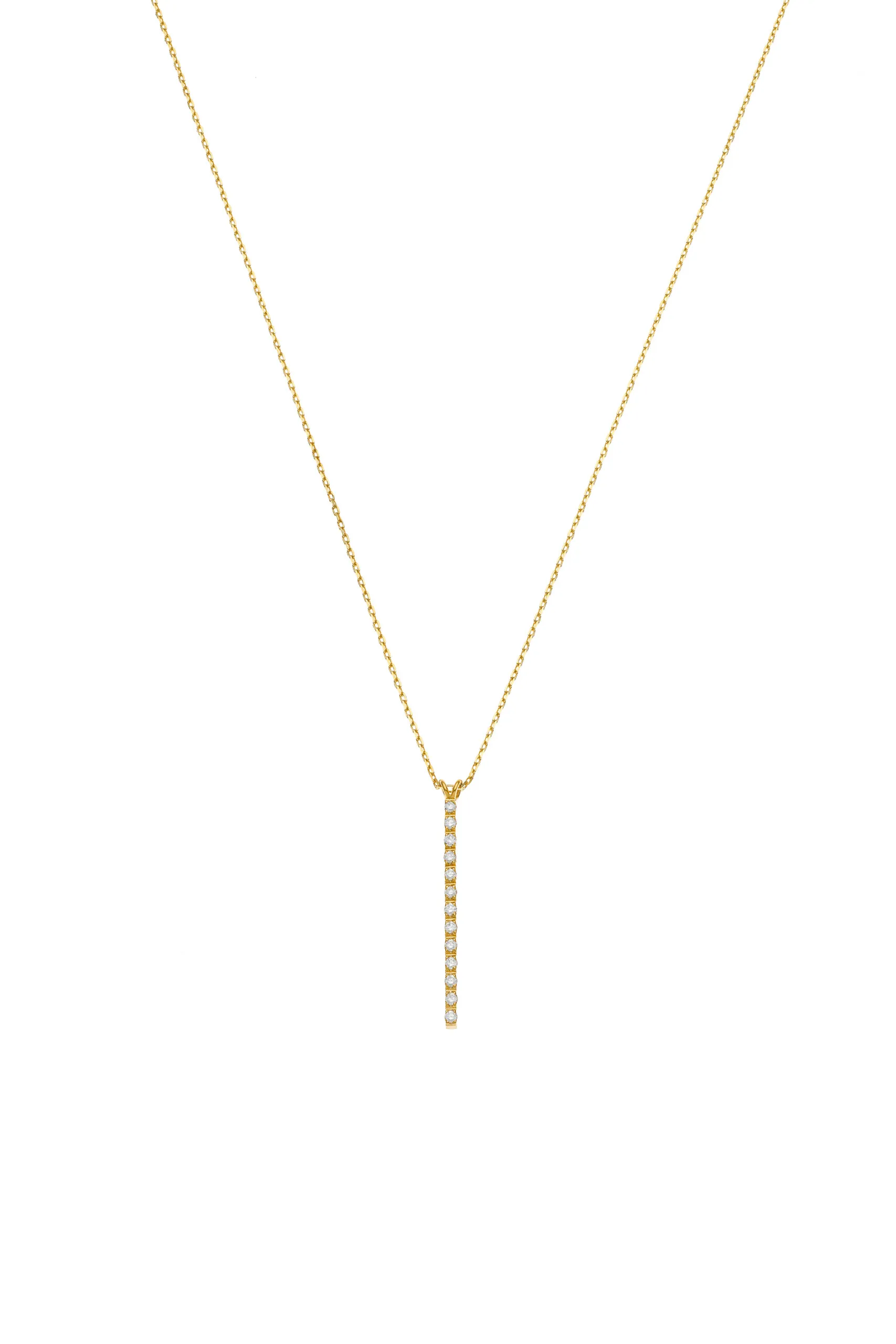 Necklaces Multi Diamonds Necklace, yellow gold with fast delivery from Guzema