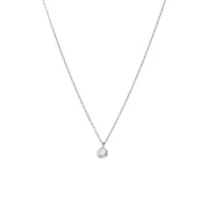 Diamond Drop Necklace, white gold