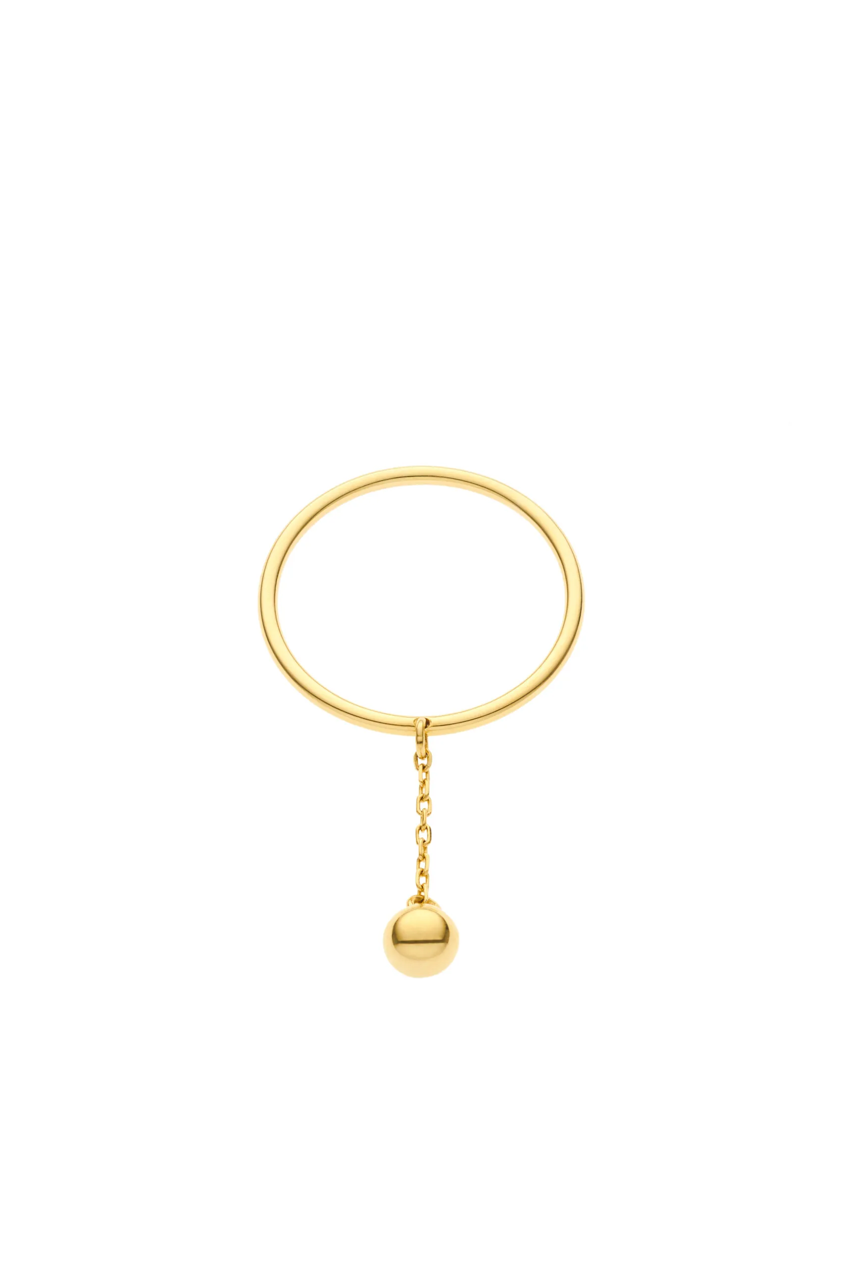 Rings Mini Orb Ring, yellow gold with luxury craftsmanship from Guzema