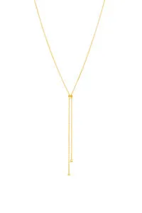 Exclusive Necklaces Orbs Tie Necklace, yellow gold from Guzema