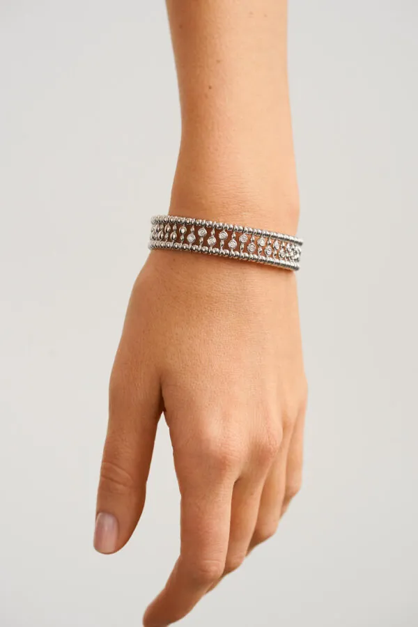 Bracelets Bold Diamond-Set Bracelet, white gold with high-end craftsmanship from Guzema