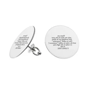 I love you Earrings, white gold