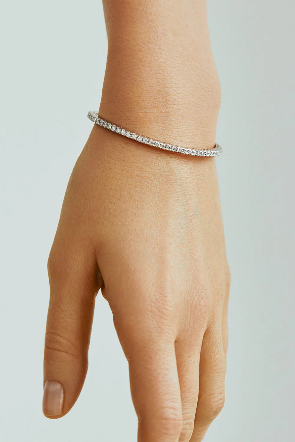 Bracelets Flexi Bracelet, diamonds, white gold for everyday elegance