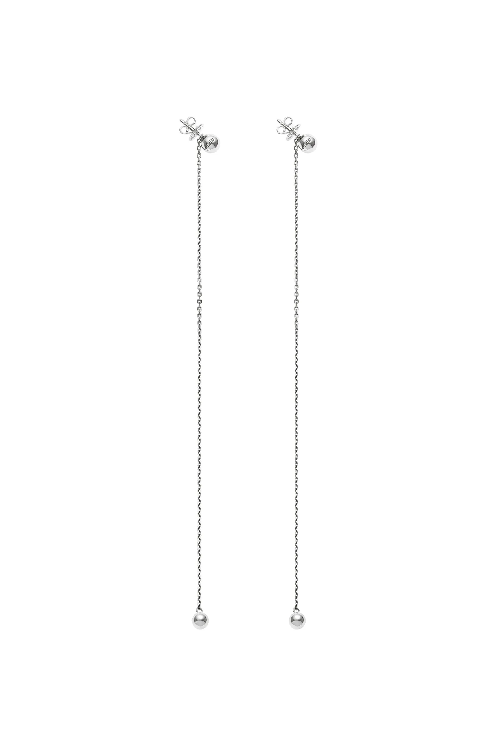 Earrings Duo Orb Transformer Earrings, white gold with timeless design by Guzema