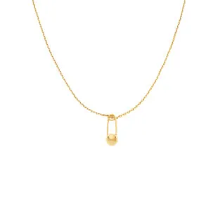 Pin Necklace, yellow gold
